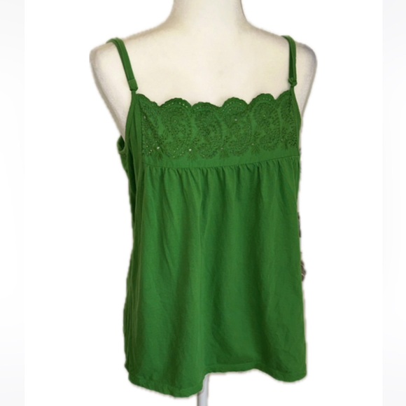 Old Navy Tops - Old Navy Green 100% Cotton Tank Top size XL